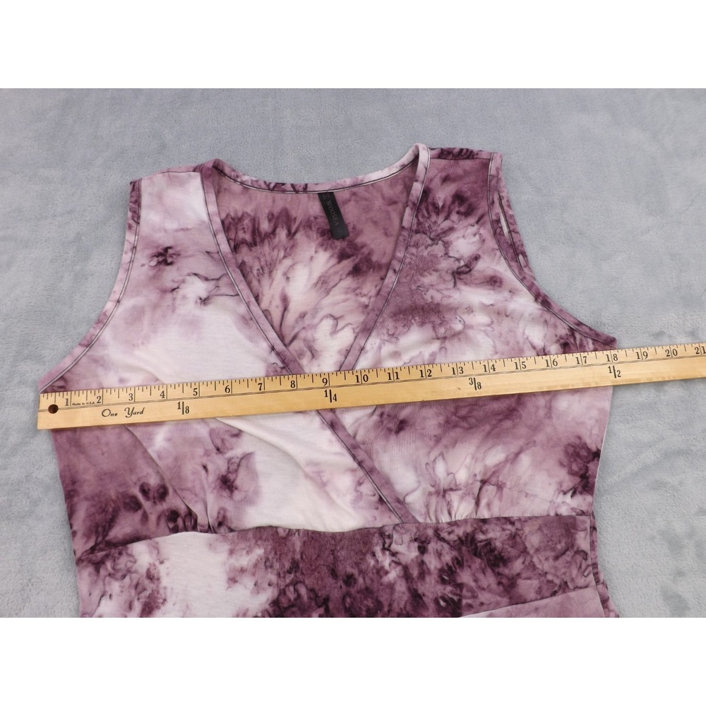 Woosea Maxi Dress Women's Large Purple/Pinkish/White‎ Tie Dye Sleeveless - Picture 9 of 16